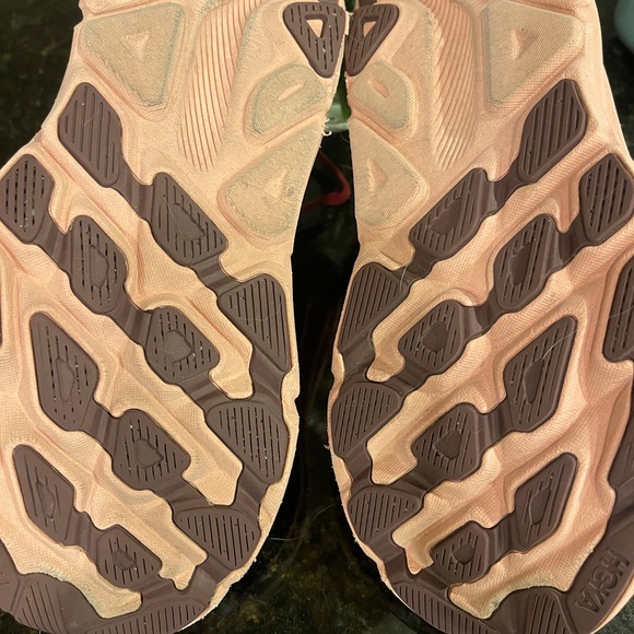 Hoka One One Red Sneakers Breathable Mesh Low-Top - Picture 4 of 5